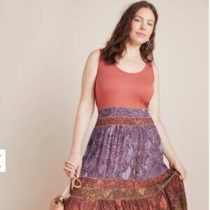 Anthropologie Maxi Dress Colima Snake Print Size Small